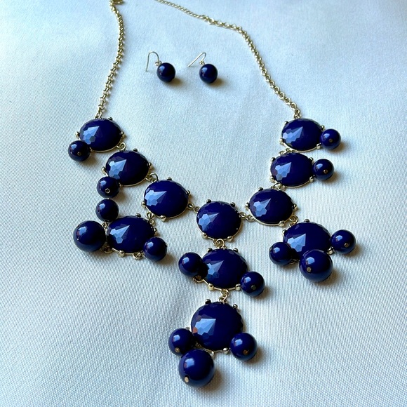 J. Crew Bubble Bauble Necklace and Earrings set - Picture 1 of 3